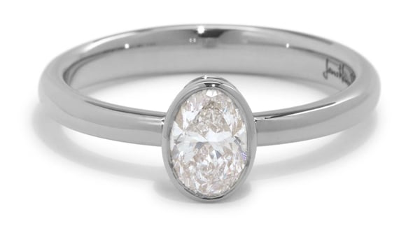 Diamond, Oval, Engagement Ring 